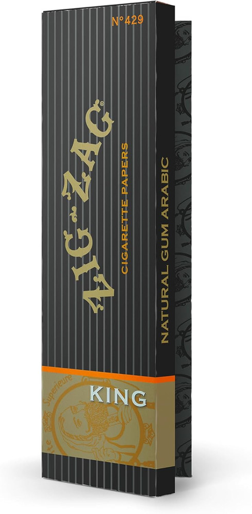 Zig-Zag King Size Rolling Papers - Original Premium, Slow Even Burn, Consistent