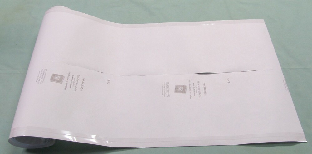 40 Yards 14" Brodart Fold-On Book Jacket Covers - lo-luster, ADJUSTABLE