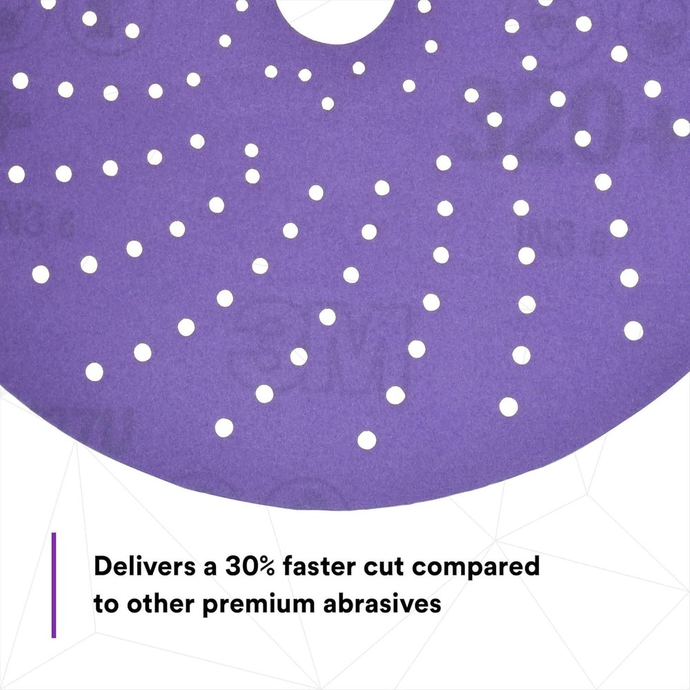 180 Pack 6 Inch P120 Grit Ceramic Multi-Hole Hook & Loop Discs Long Lasting
