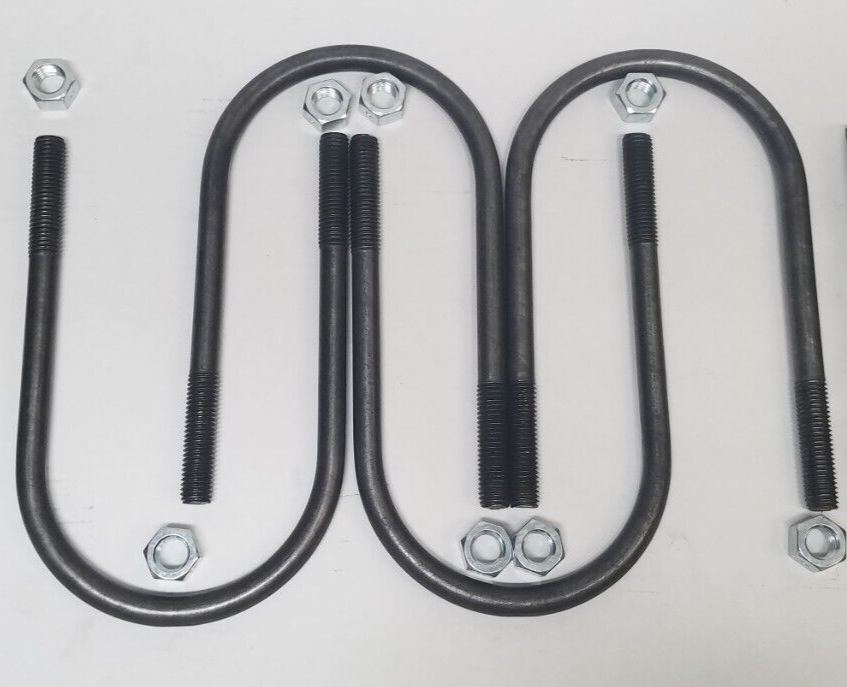 (4) 10k GD Axle U-Bolt Kits 5/8" x 5" x 8-7/8" U Bolt with Nuts