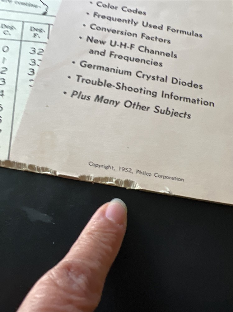 1952 PHILCO Radio home study, electronics reference manual brochure