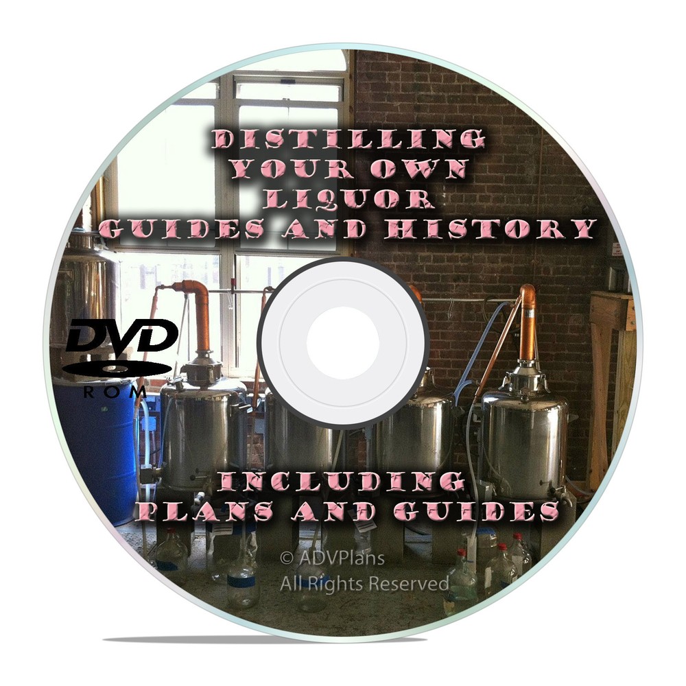 How to Make Alcohol Moonshine Whiskey-Complete Distiller Guides Plans CD DVD V20