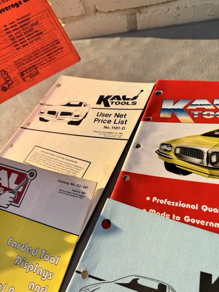 kal tools catalog lot