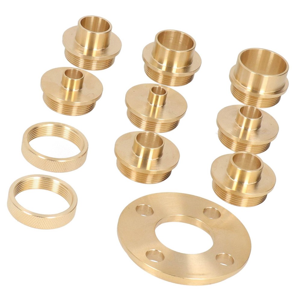 ˇTemplate Router Guides Kit With Lock Nut Adapter Template Guide Bushing Kit For