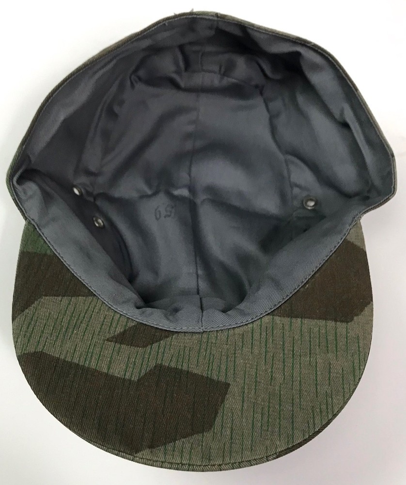 WWII GERMAN SPLINTER CAMO M37 FIELD CAP-XLARGE