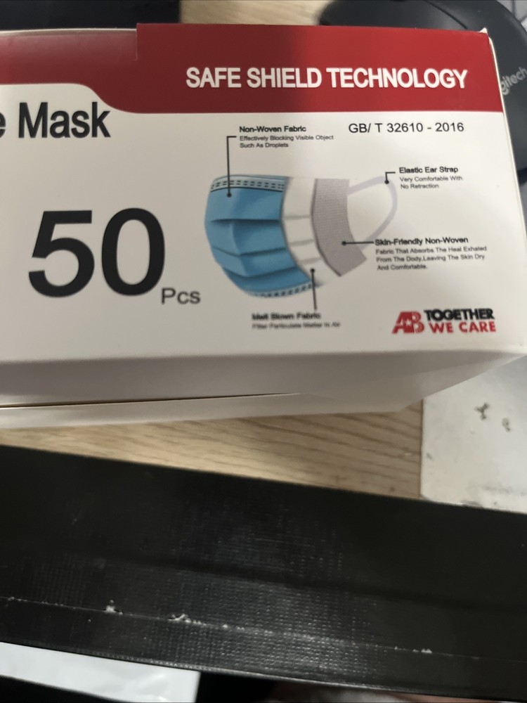 American Bling disposable Protective mask 50 pack New Sealed