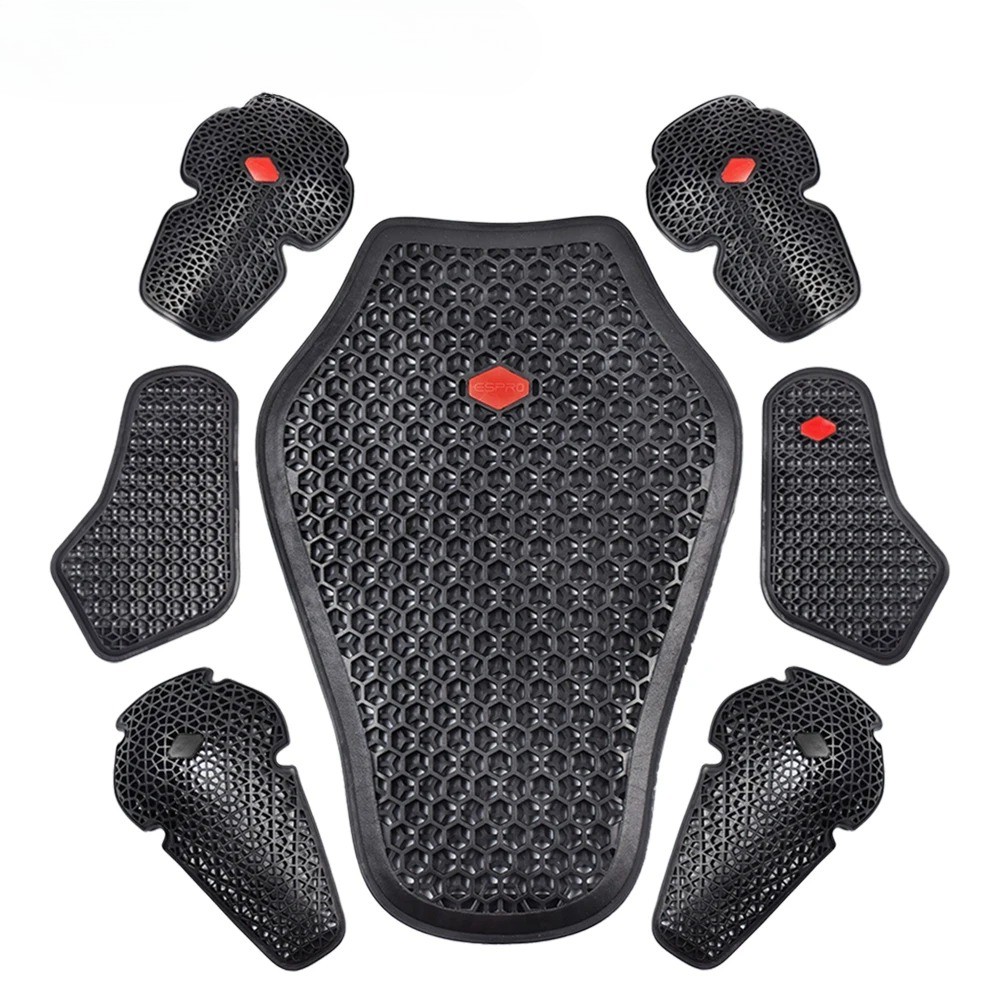 New CE Approved Motorcycle Shoulder Elbow Back Protector Pad Universal Chest Pad