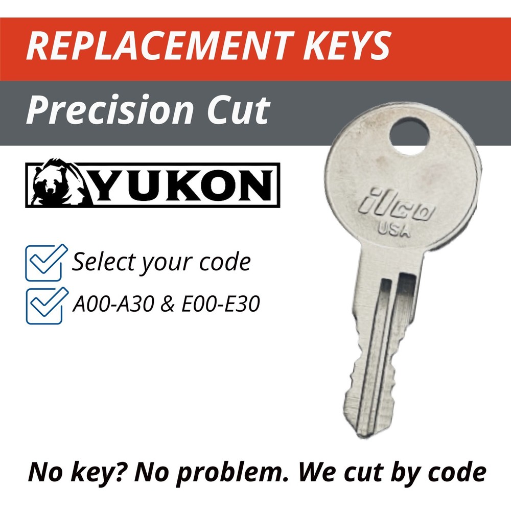 Yukon Harbor Freight Toolbox Keys Replacement Key Cut To Code A00-A30 E00-E30