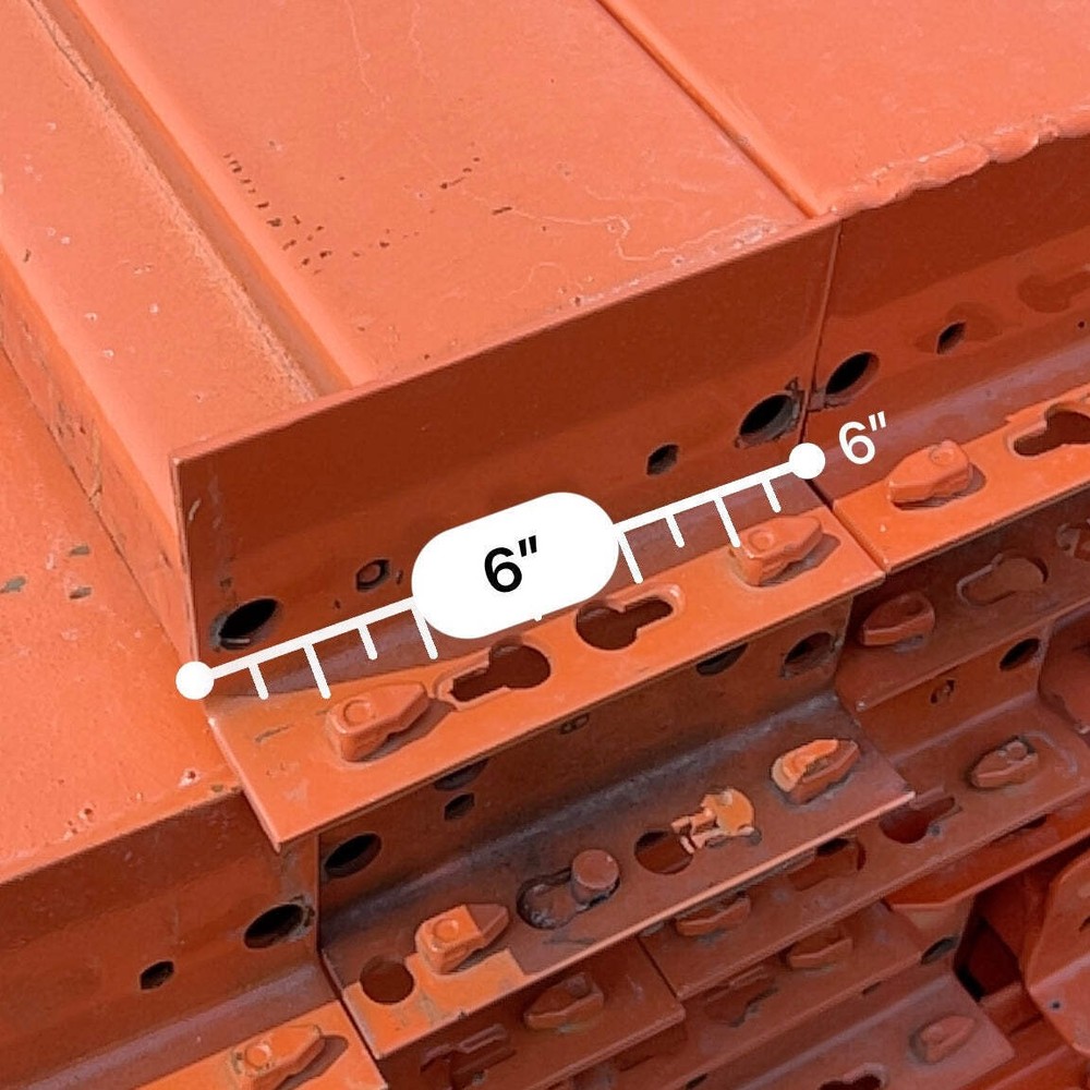 INTERACK Pallet Rack Cross Beam Teardrop Style (Round & Angular) 12 ft x 6” Oran