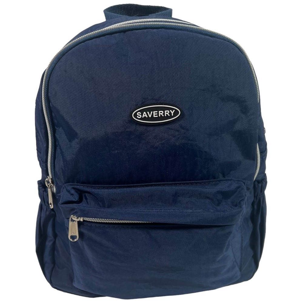 SAVERRY Lightweight Small Daypack Hiking Nylon Backpack Blue Multi Pockets