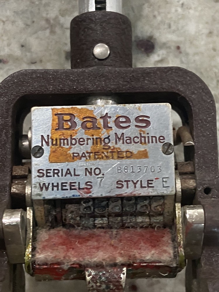 Vintage Nate’s Standard Movement Numbering Machine