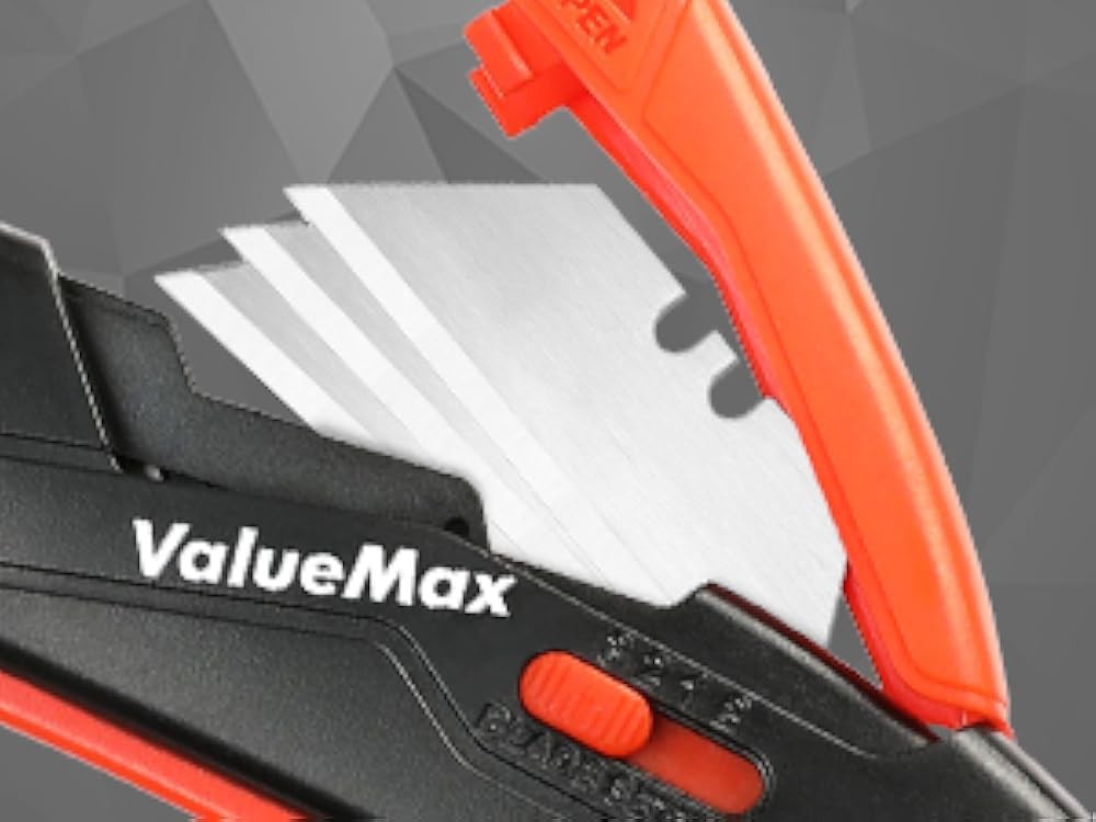 Box Cutter Knife, Cardboard Cutter with Self-Retracting
