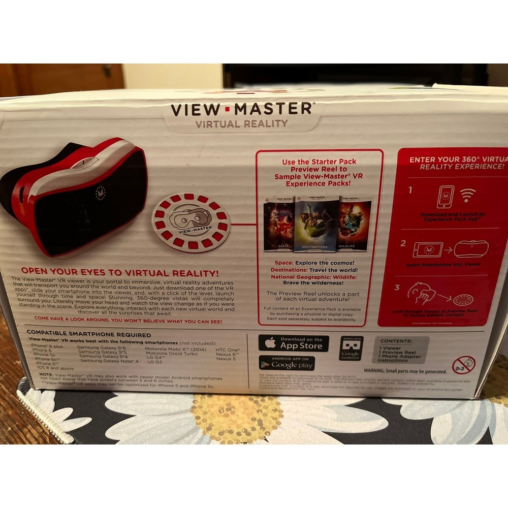 View Master Virtual Reality Starter Pack VR Headset Viewer Wildlife Experience