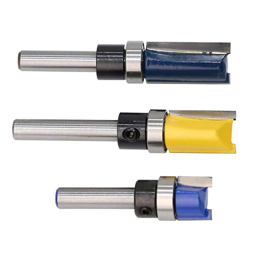 Router Pattern Bit 3 Pieces 1/4 Inch Shank Flush Trim Pattern Template Router