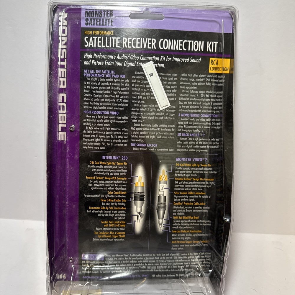 Monster Satellite high-performance receiver, connection kit