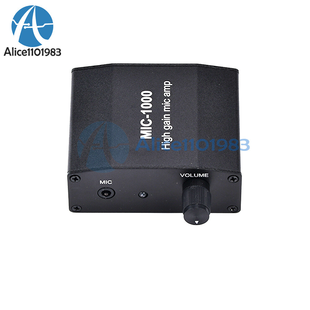 Microphone Amplifier Mic Audio Amp High Gain 1000 Times Amplification Accessory