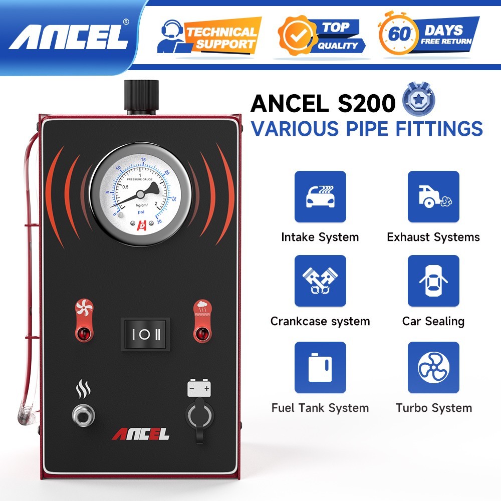 ANCEL S200 Smoke Machine Leak Detector Turbo System Exhaust System Intake System