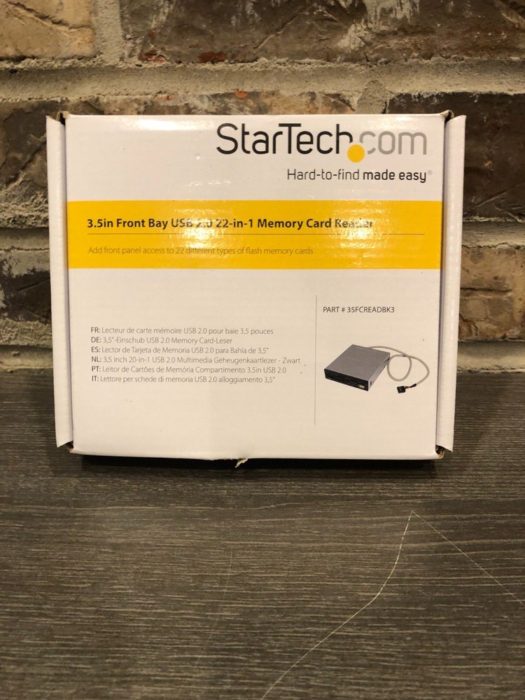New Open Box StarTech.com 35FCREADBK3 22-in-1 USB 2.0 Card Reader