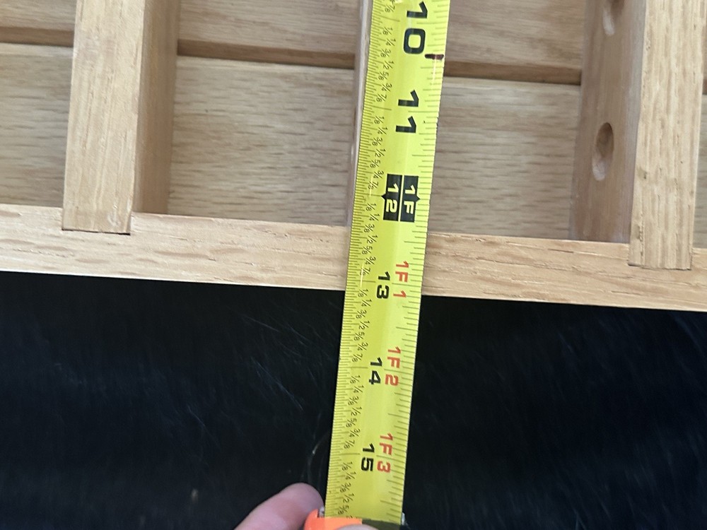 Golf Ball Display Rack - Solid Oak- With Bonus Golf Training Mat