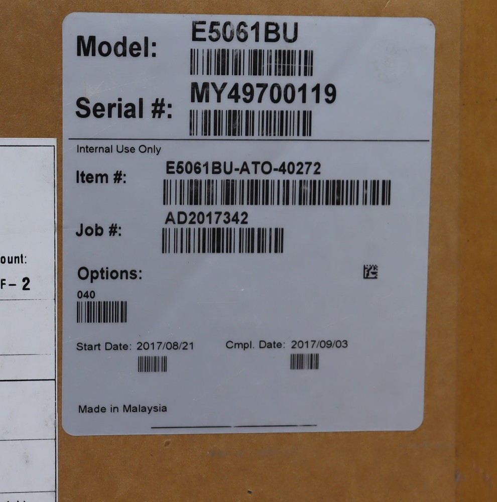 Keysight E5061BU-040 Windows XP to 7 Upgrade Kit NEW, SDD/Front Panel/Processor+