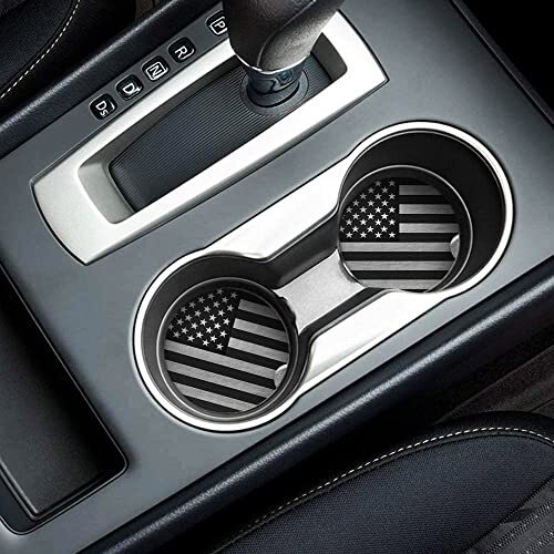 2 Pack Absorbent Car Cup Holder Coasters Ceramic Stone w/ Non Scratch Cork Base