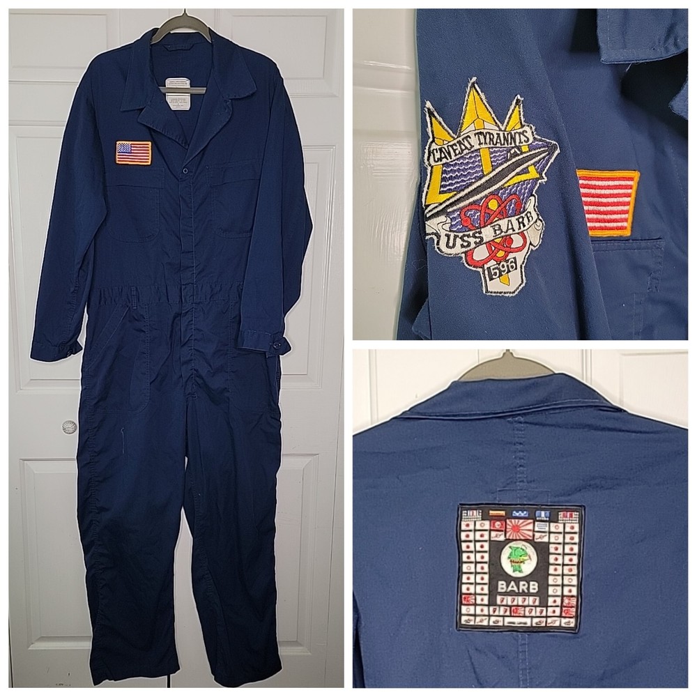 USS Barb Navy Submarine Overalls 46L