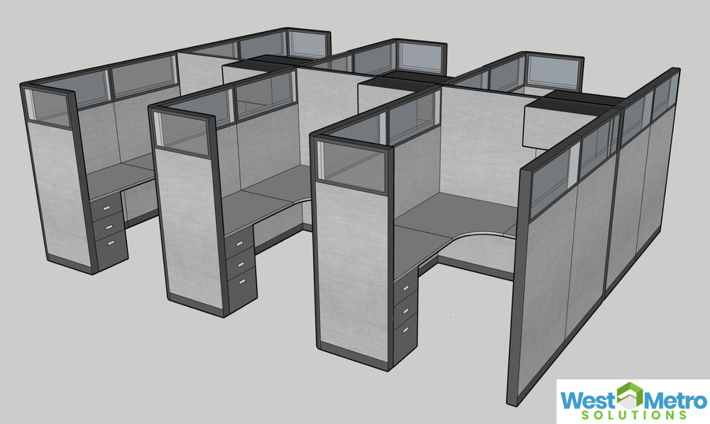 Herman Miller AO2 Office Cubicles Workstations