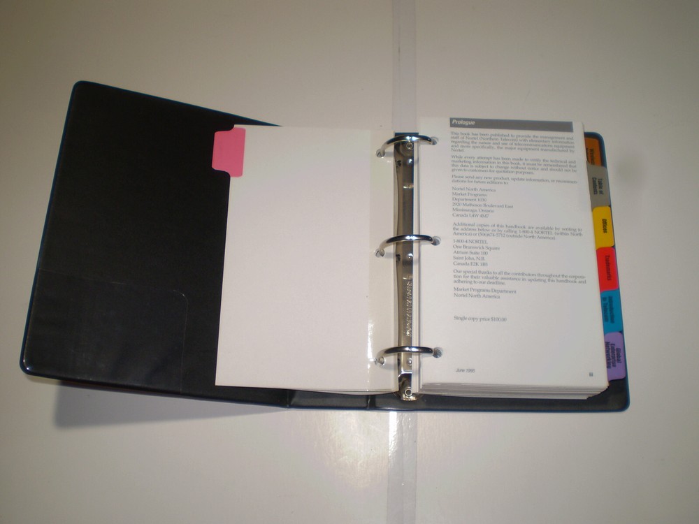 Vintage Northern Telecom documents