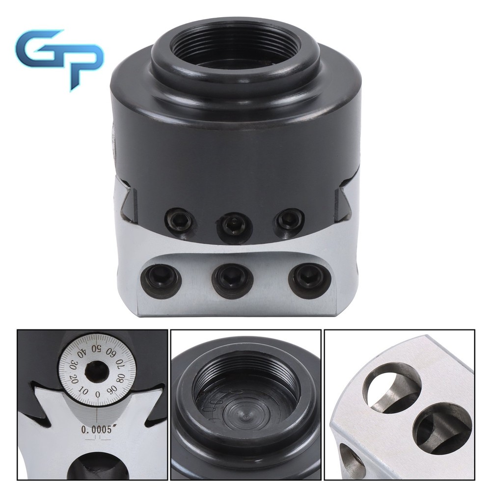 Heavy Duty 3" Precision Boring Head 0.001" Adjustable 1-1/2-18 Thread