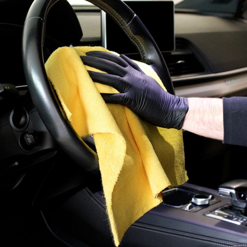 (2 pack)Heavy Duty Multi-Purpose Microfiber Detailing Towels, 40 Pack, Yellow