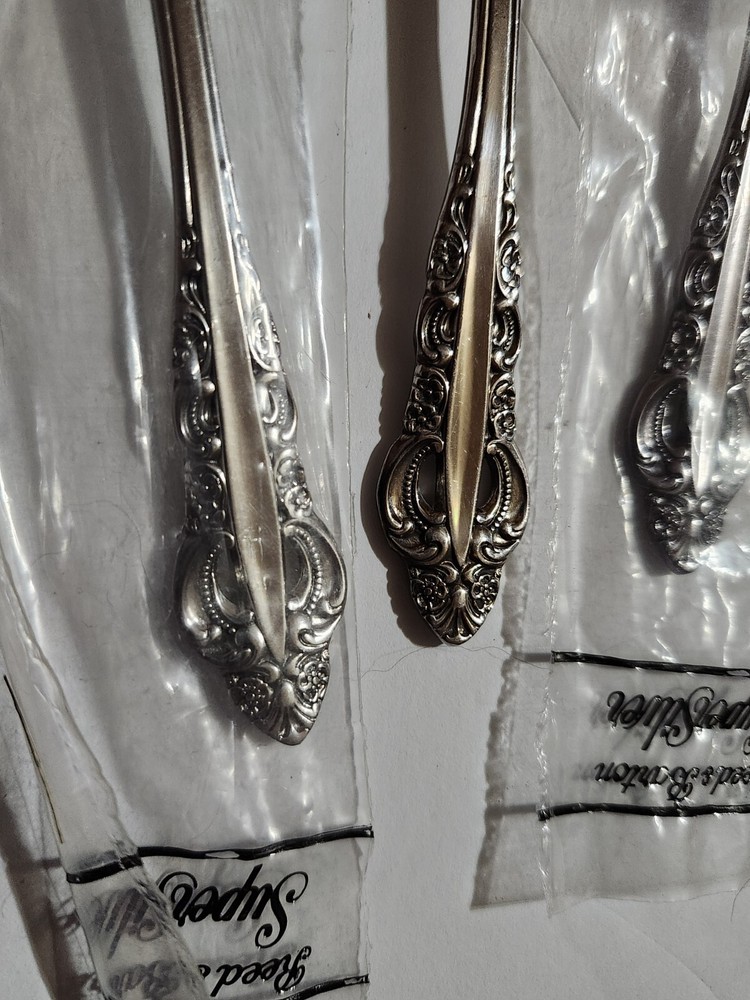4 Reed & Barton Supersilver 6" Spoons Flatware Silverplate