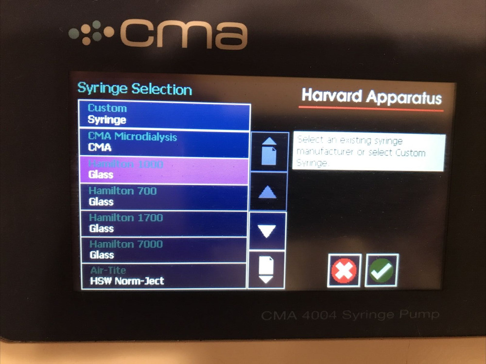 Harvard Apparatus CMA 4004 Syringe Pump