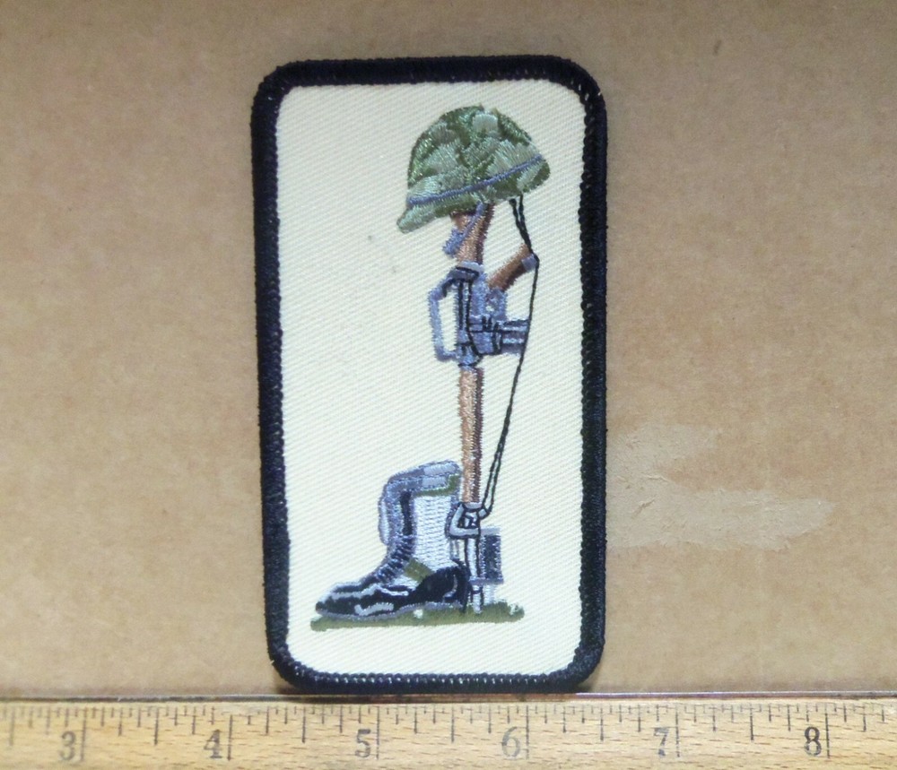 Boots, Helmet & Rifle Embroidered Patch