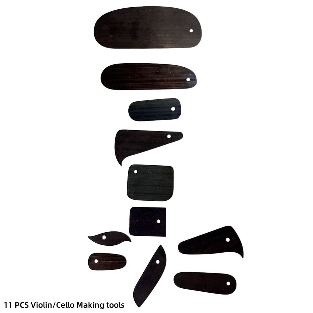 Violin Cello Making Luthier Tools 11PCS Function Scrapering Board-Cutter