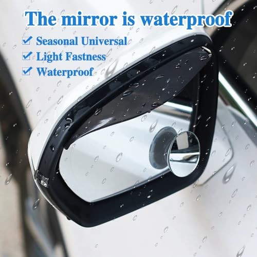 2PCS Blind Spot Mirror, Side View Mirror Blindspot, Frameless HD Suction cup