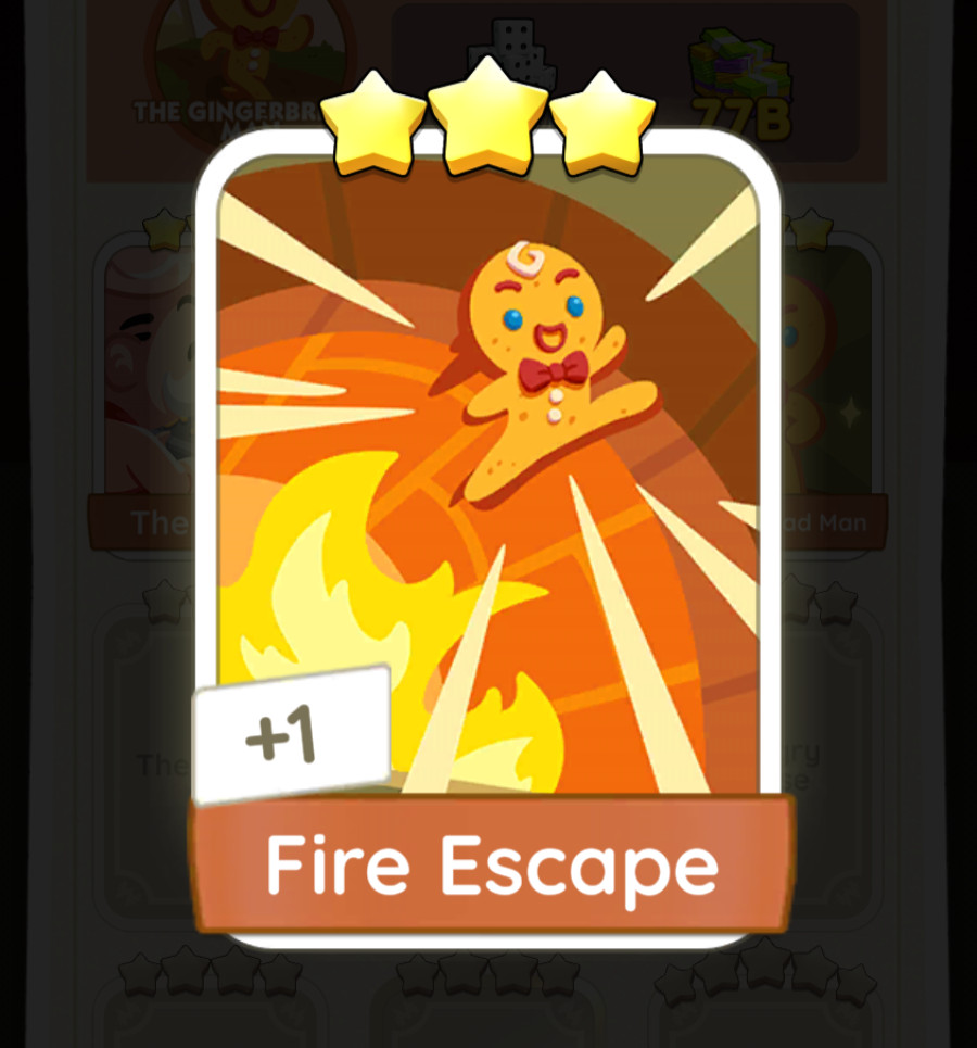 Monopoly Go _ Fire Escape _ 3 stars ⭐ Sticker