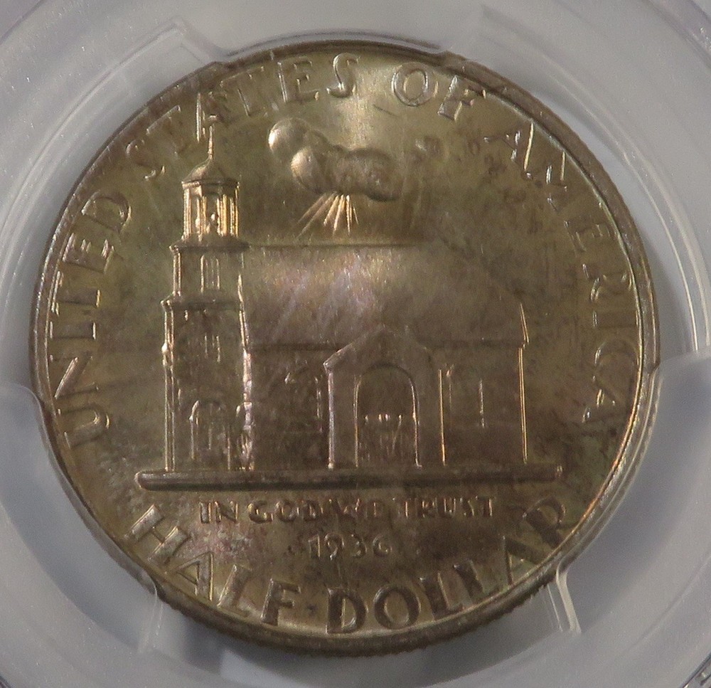 1936 - Delaware Commemorative Half Dollar - PCGS MS66