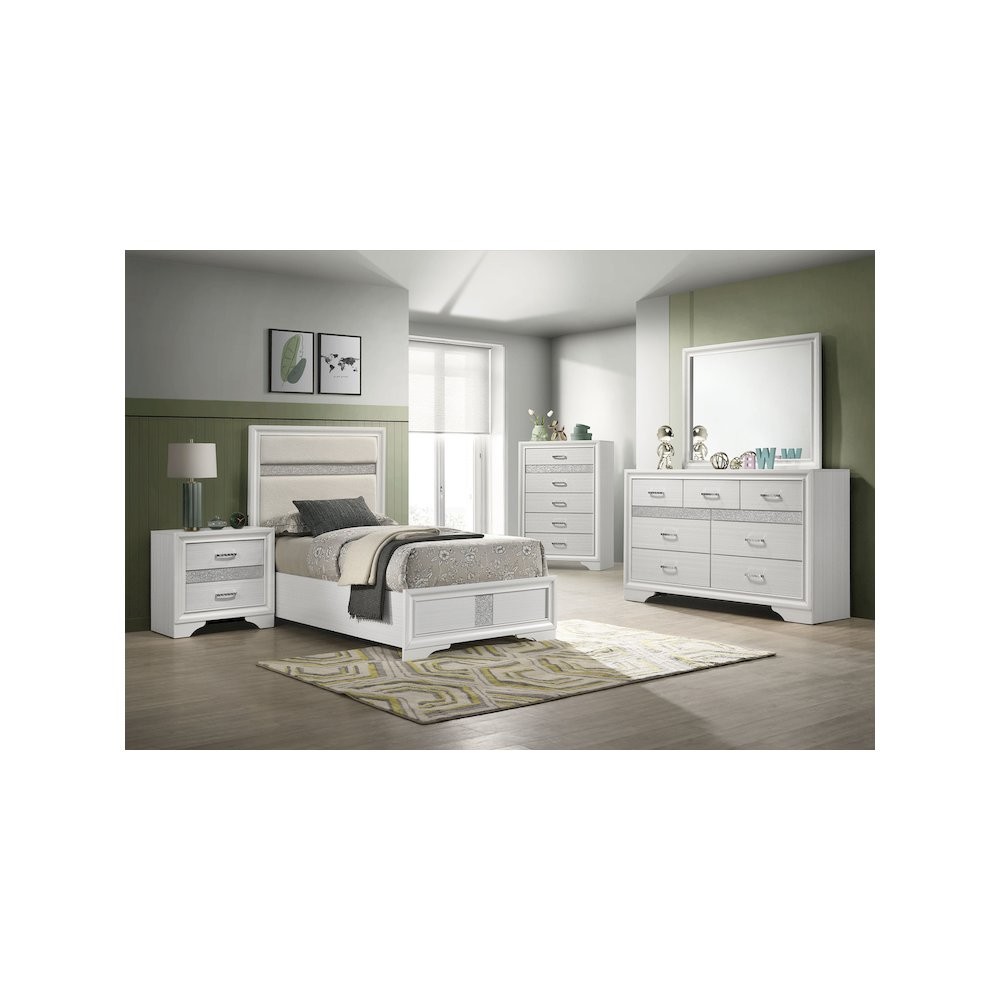 Miranda 5-piece Twin Bedroom Set White