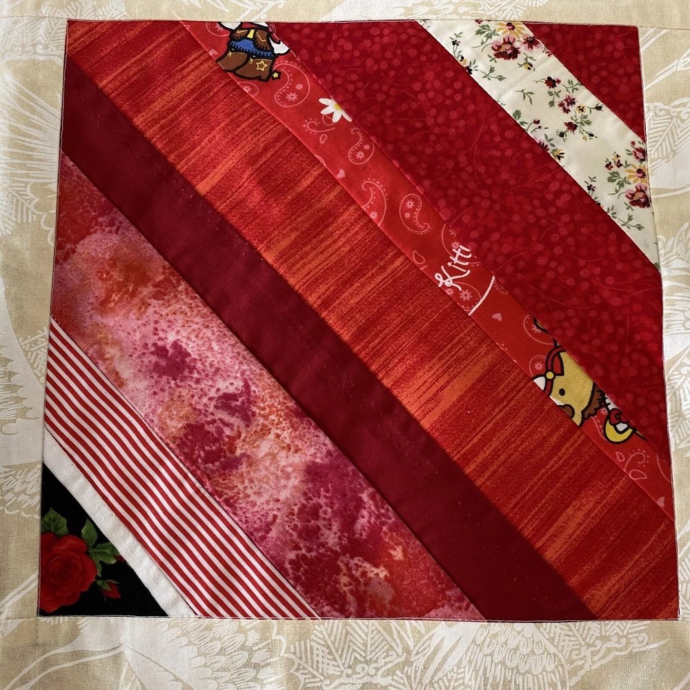 Handmade Patchwork Cotton Quilt Lightweight No Wadding / Batting 125 cm x 125 cm