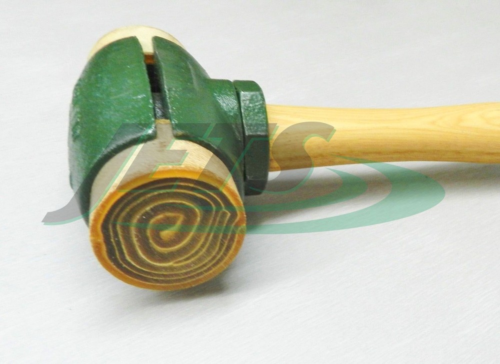 Rawhide Mallet Split Head Hammer #5 GARLAND 31005 with 2-3/4" Rawhide Faces