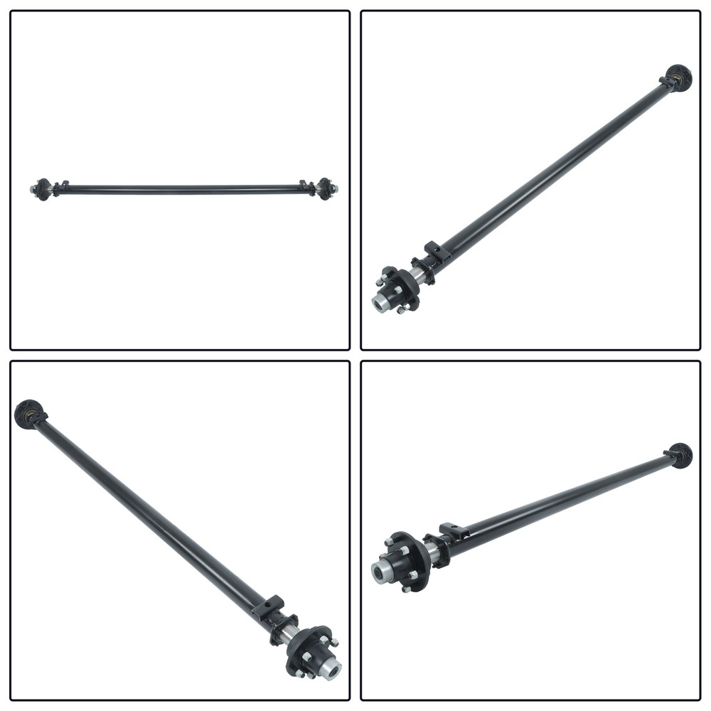 Labwork 89" Hub Face 6K lb Trailer Axle 6-Lug 5.5" 74" Spring Centers