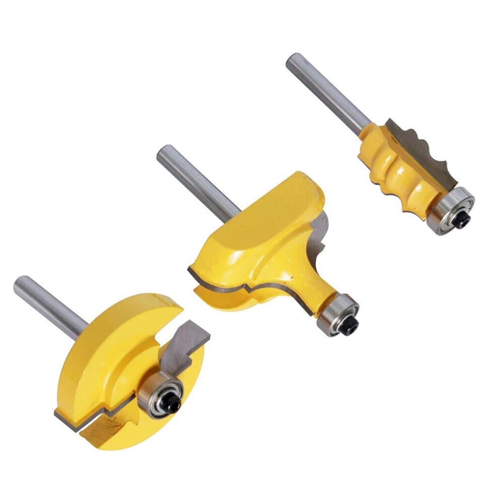 3Pcs 1/2" Shank Picture Frame/Molding Router Bits Set