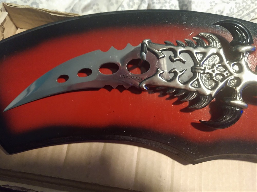 Collectible Dagger with Wooden Display