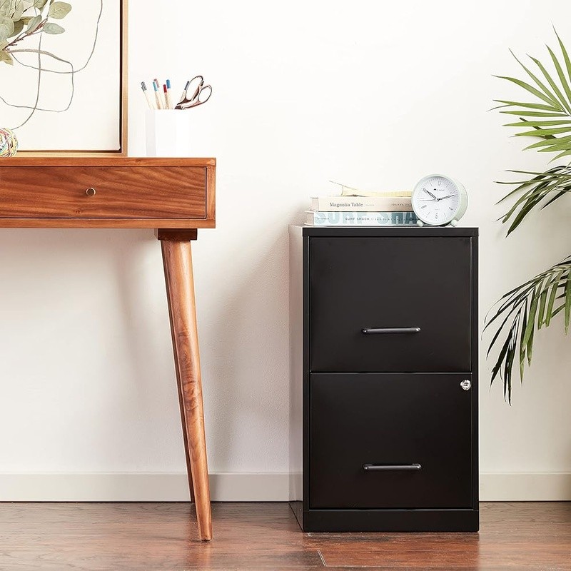 Efficient Home Office File Cabinet Lockable Steel Drawer Storage Solution New