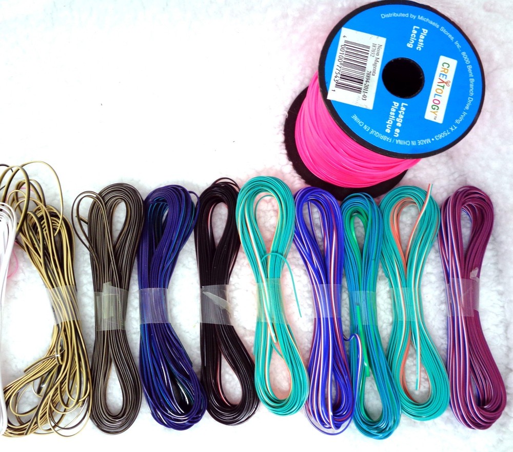 1+ Lbs. Plastic String + Accessories Lanyards Making Kit