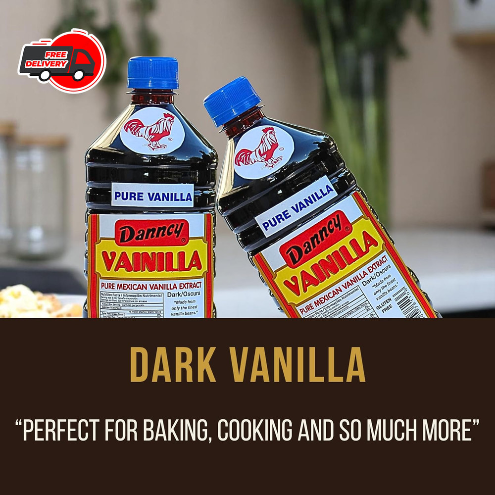 Danncy Vanilla - Dark Pure Vanilla - 33Oz - 2 Pack