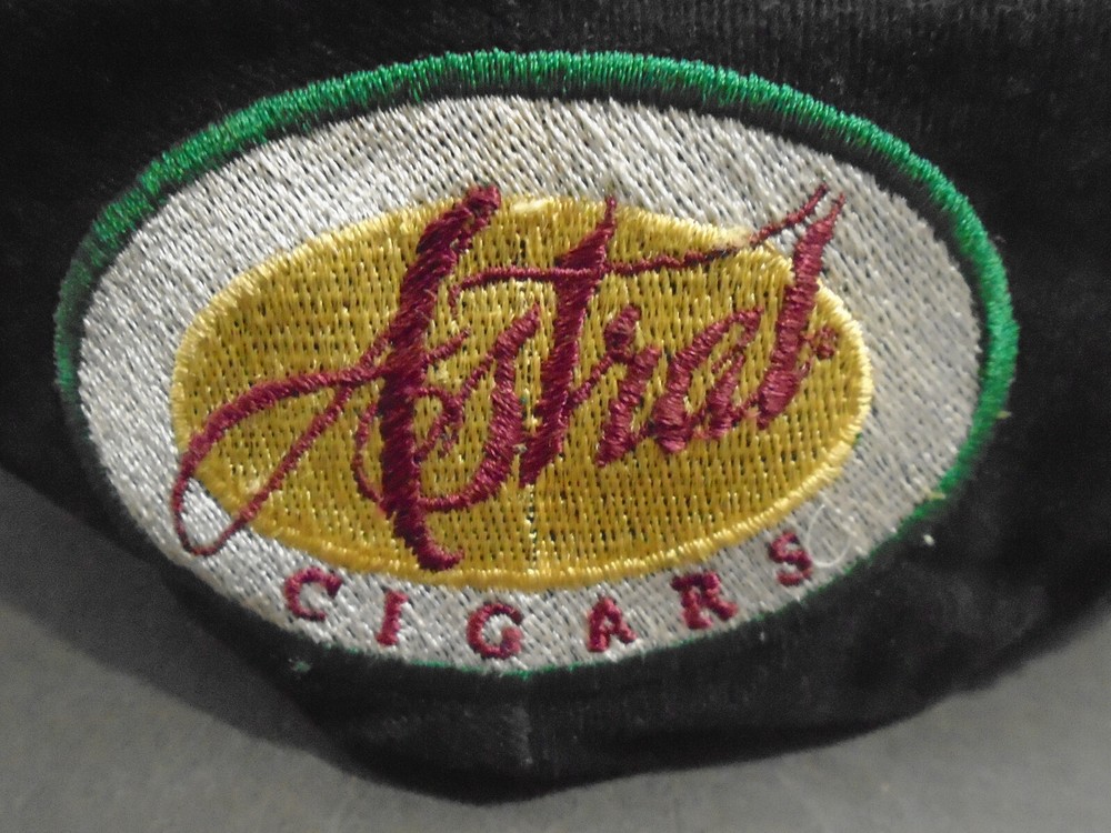 VINTAGE ASTRAL CIGAR BLACK CAP HAT SIZE X-LARGE
