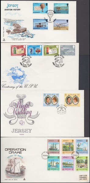 JERSEY 1970’s/80’s FDC’s (x4) (ID:301/D27503)
