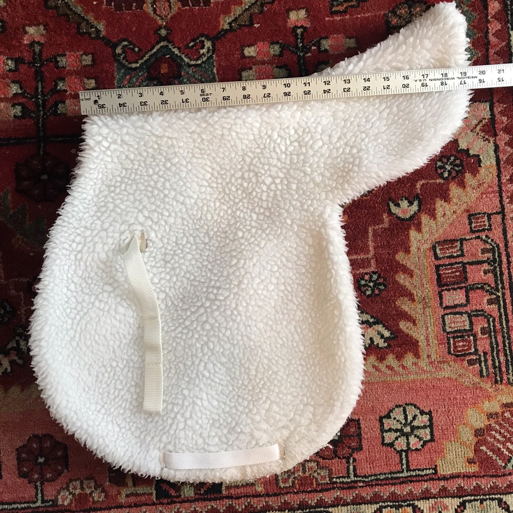Canterbury White Fleece Saddle Pad