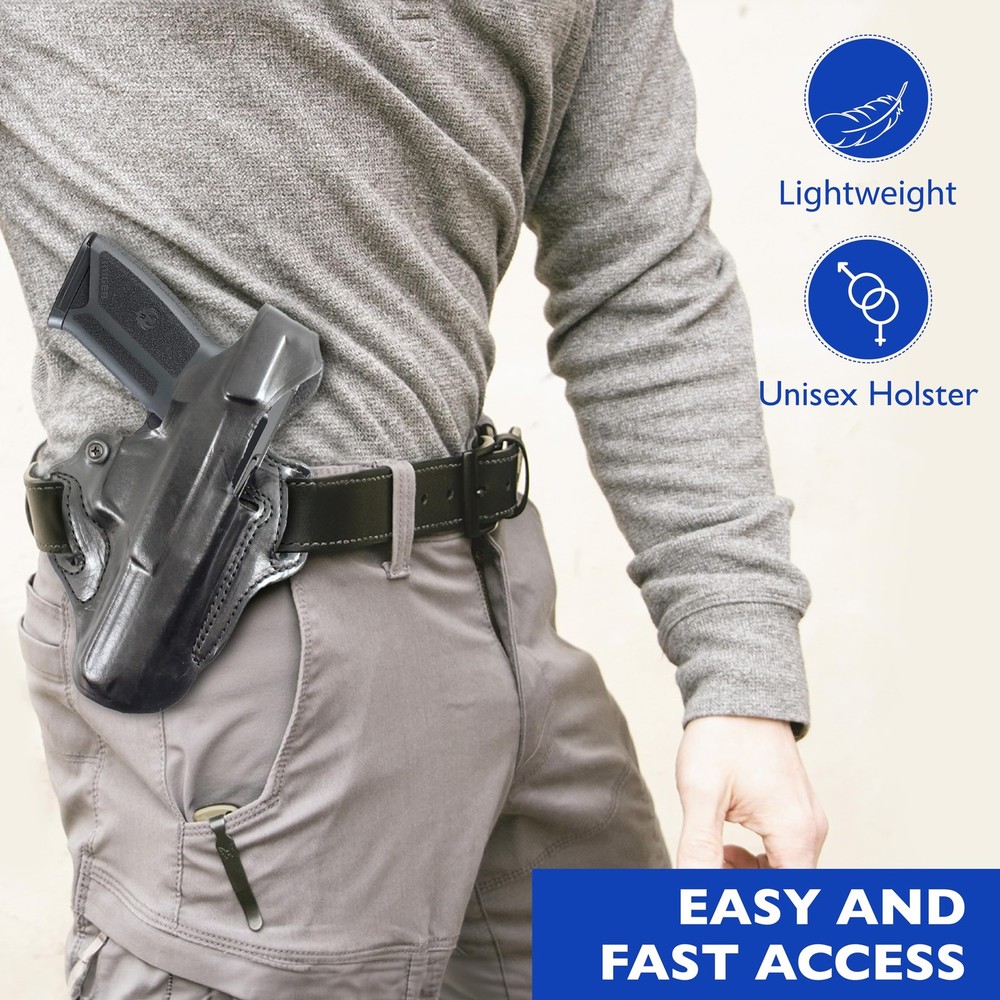 DeSantis Thumb Break Mini Slide OWB Holster - Ruger-57 w/ Red Dot Sight